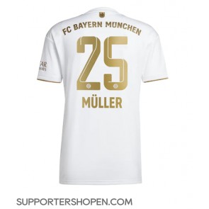 Bayern Munich Thomas Muller #25 Borta Matchtröja 2022-23 Kortärmad